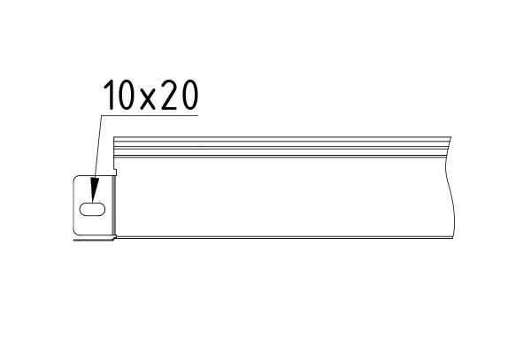 Неперфорированный лоток Gyroux Q 150x50